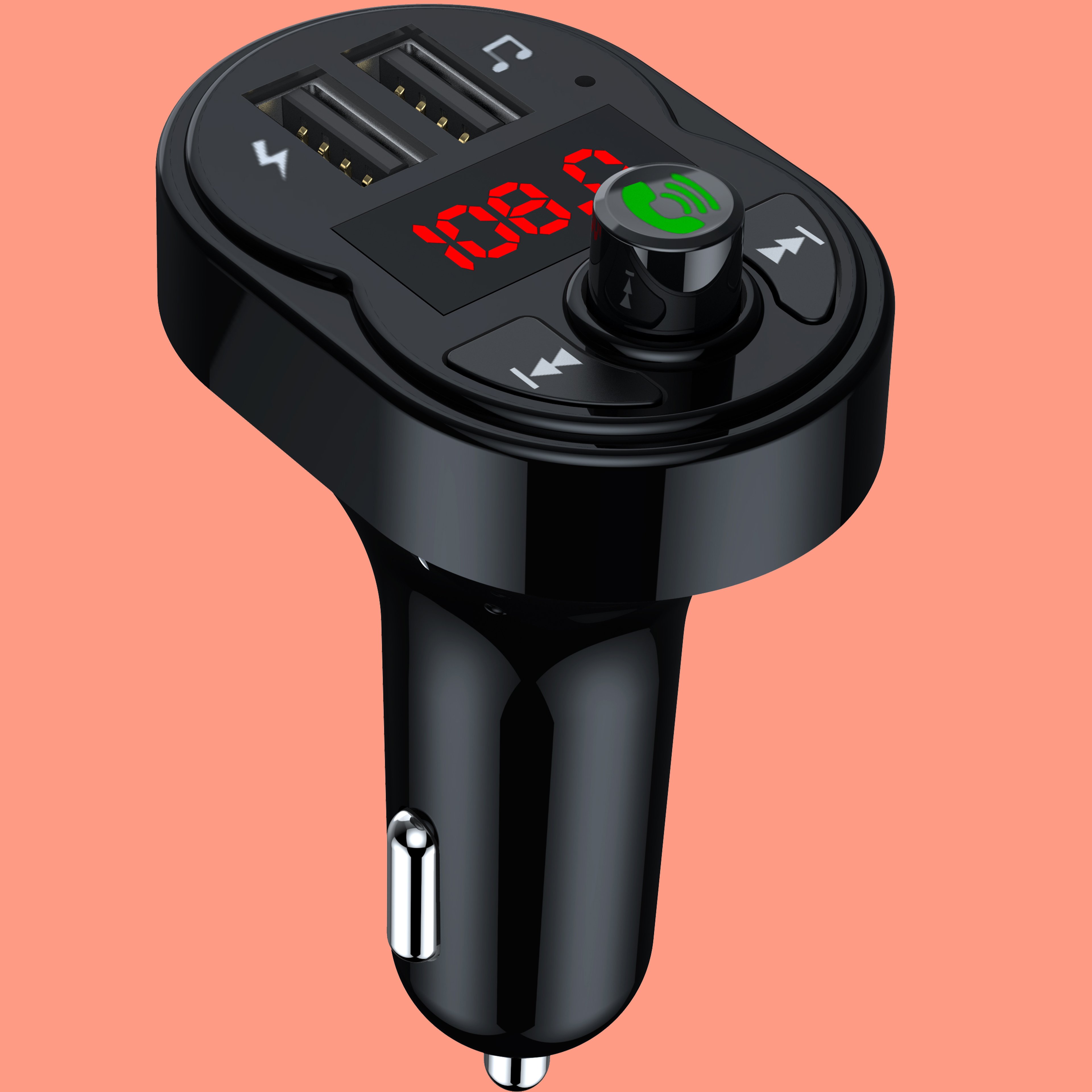 High Quality Bt Kit Receiver Car Mp3 Player Bt Fm Transmitter Radio Mini Car Fm Transmitter