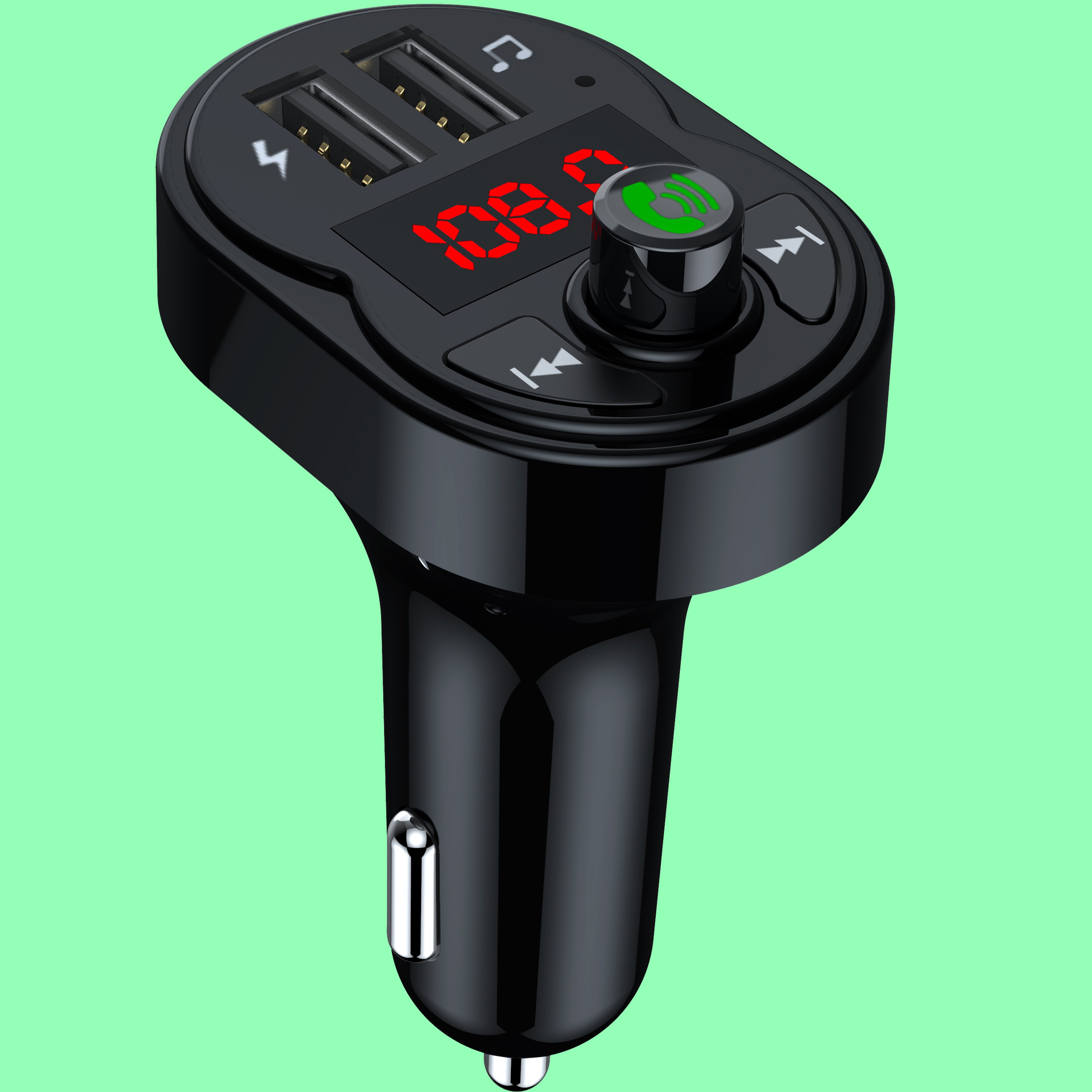 High Quality Bt Kit Receiver Car Mp3 Player Bt Fm Transmitter Radio Mini Car Fm Transmitter