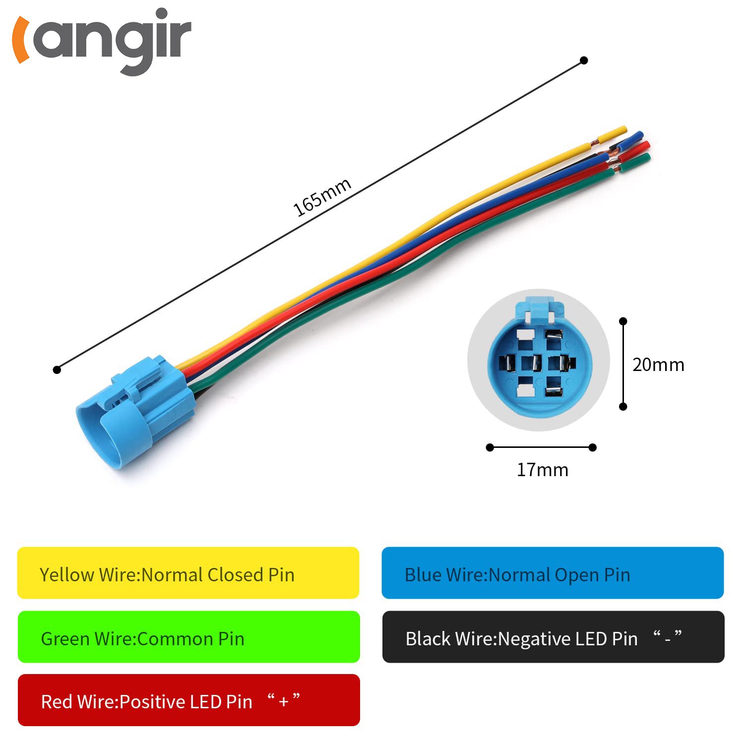 19mm 12V Momentary Speaker Horn Push Button Toggle Switch 3/4" Mounting Hole 1NO 1NC SPDT for Car Auto Motor Aluminium Alloy
