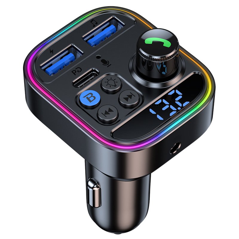 High Quality T18 Wireless Car Kit Blue-tooth MP3 Player Car FM Transmitter With 2A USB Charger Port