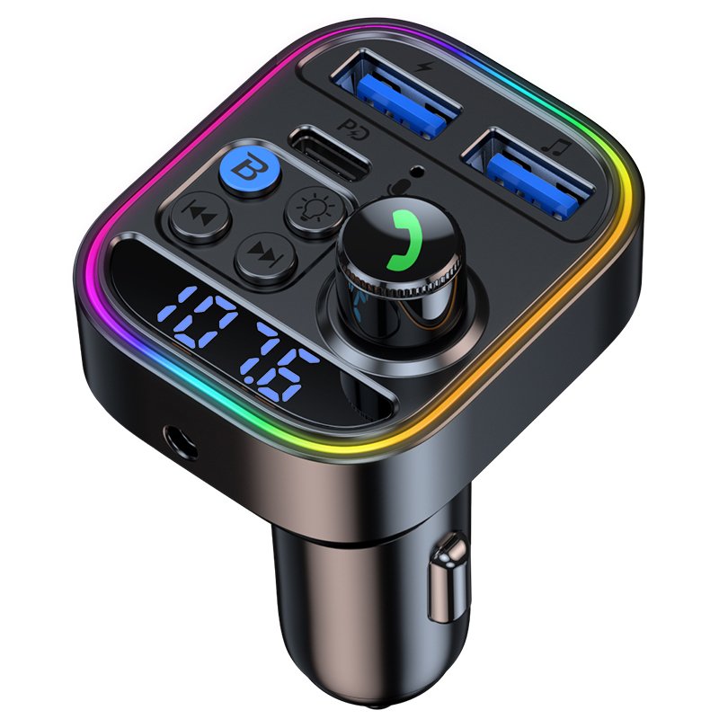 High Quality T18 Wireless Car Kit Blue-tooth MP3 Player Car FM Transmitter With 2A USB Charger Port