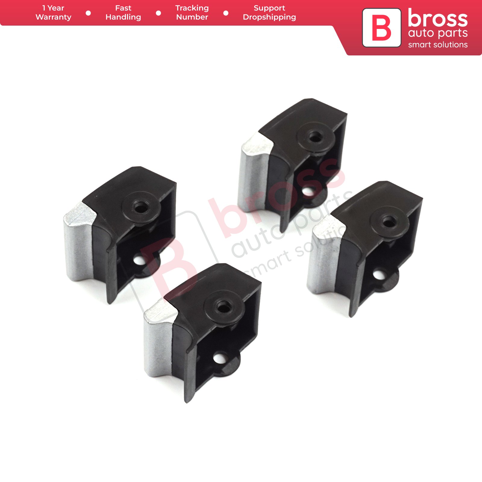 BDP1211-2 4 Piece Window Lifter Switch Repair Button Cover for Clio MK5 Captur MK2 5-Doors 254107001R Bross Auto Parts
