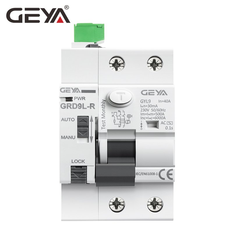 GEYA GRD9L Automatic RCCB Auto Reclosing ELCB Auto Recloser RCCB Residual Current Circuit Breaker MCB MCCB RCCB ELCB DC Reclosin