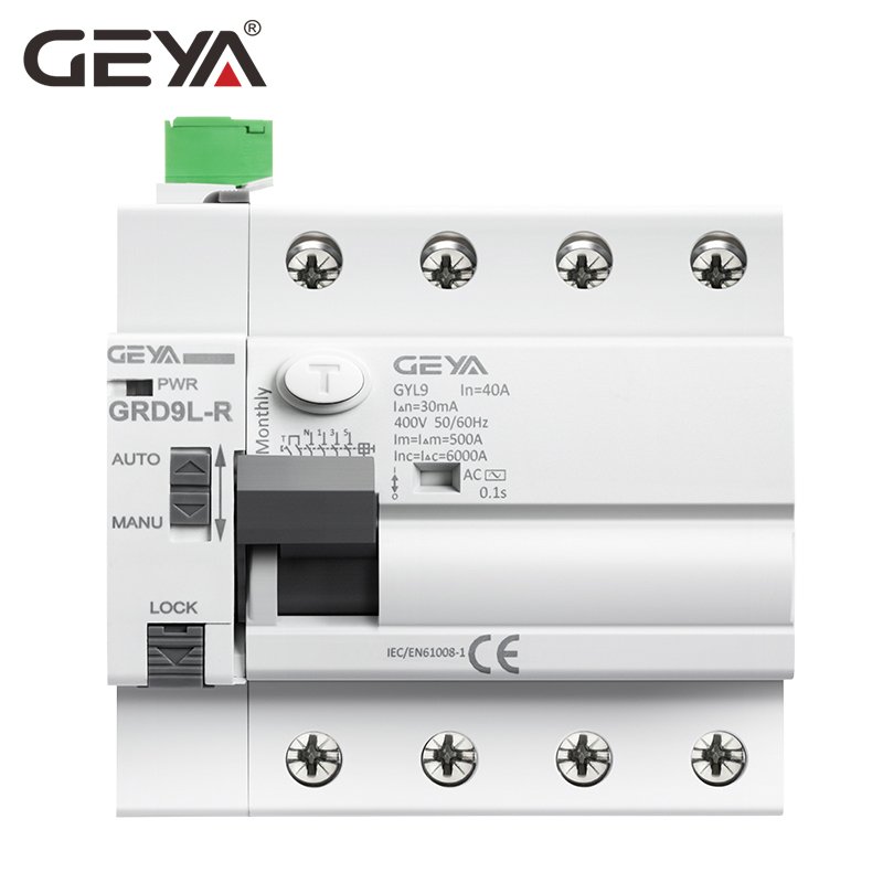 GEYA GRD9L Automatic RCCB Auto Reclosing ELCB Auto Recloser RCCB Residual Current Circuit Breaker MCB MCCB RCCB ELCB DC Reclosin