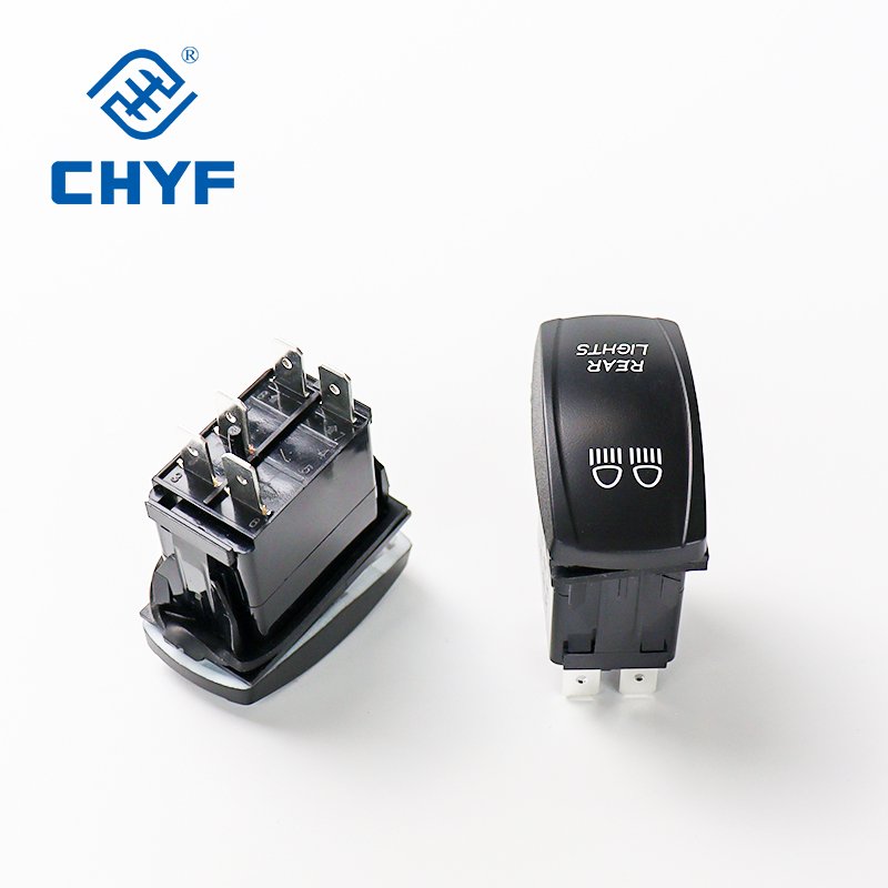 LED On Off Boat Switch 2/3/4/5/6/7/8Pin On Off On Led Light Marine Boat Switch Panel Rocker Switch With Lights For Boat Car