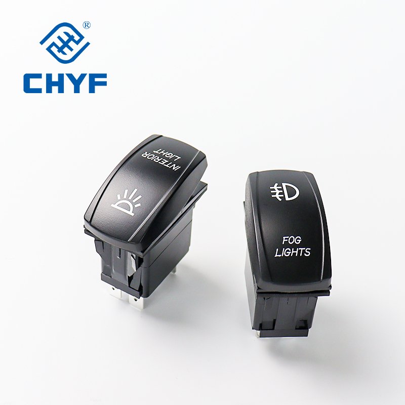 LED On Off Boat Switch 2/3/4/5/6/7/8Pin On Off On Led Light Marine Boat Switch Panel Rocker Switch With Lights For Boat Car
