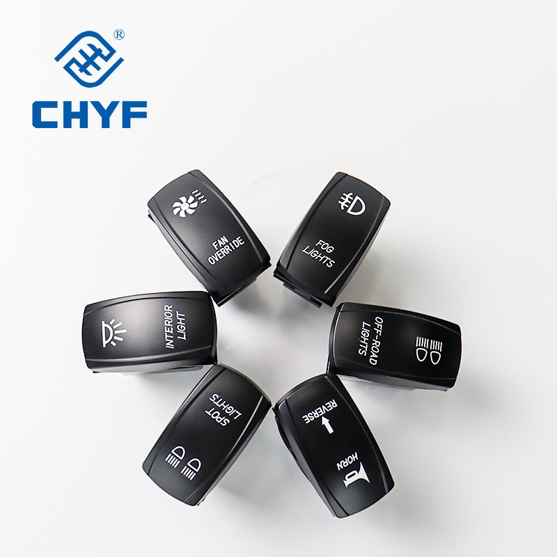 LED On Off Boat Switch 2/3/4/5/6/7/8Pin On Off On Led Light Marine Boat Switch Panel Rocker Switch With Lights For Boat Car