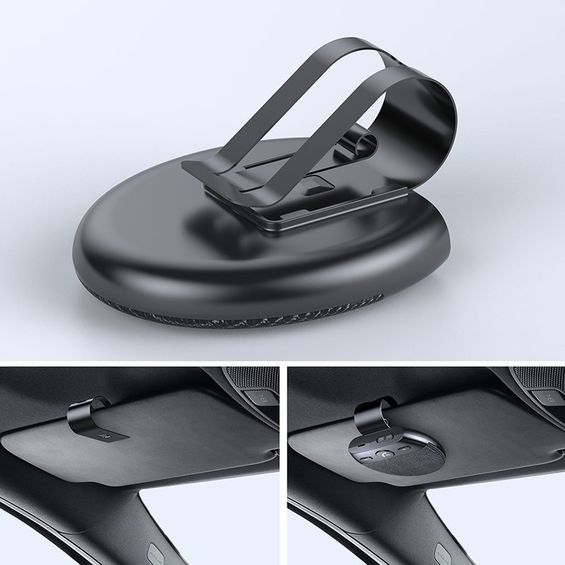 Nobi BT Hands-free V5.0 EDR in Car Speakerphone Hands Free Car Kit Handsfree Speakerphone Multipoint Sun Visor with Visor Clip