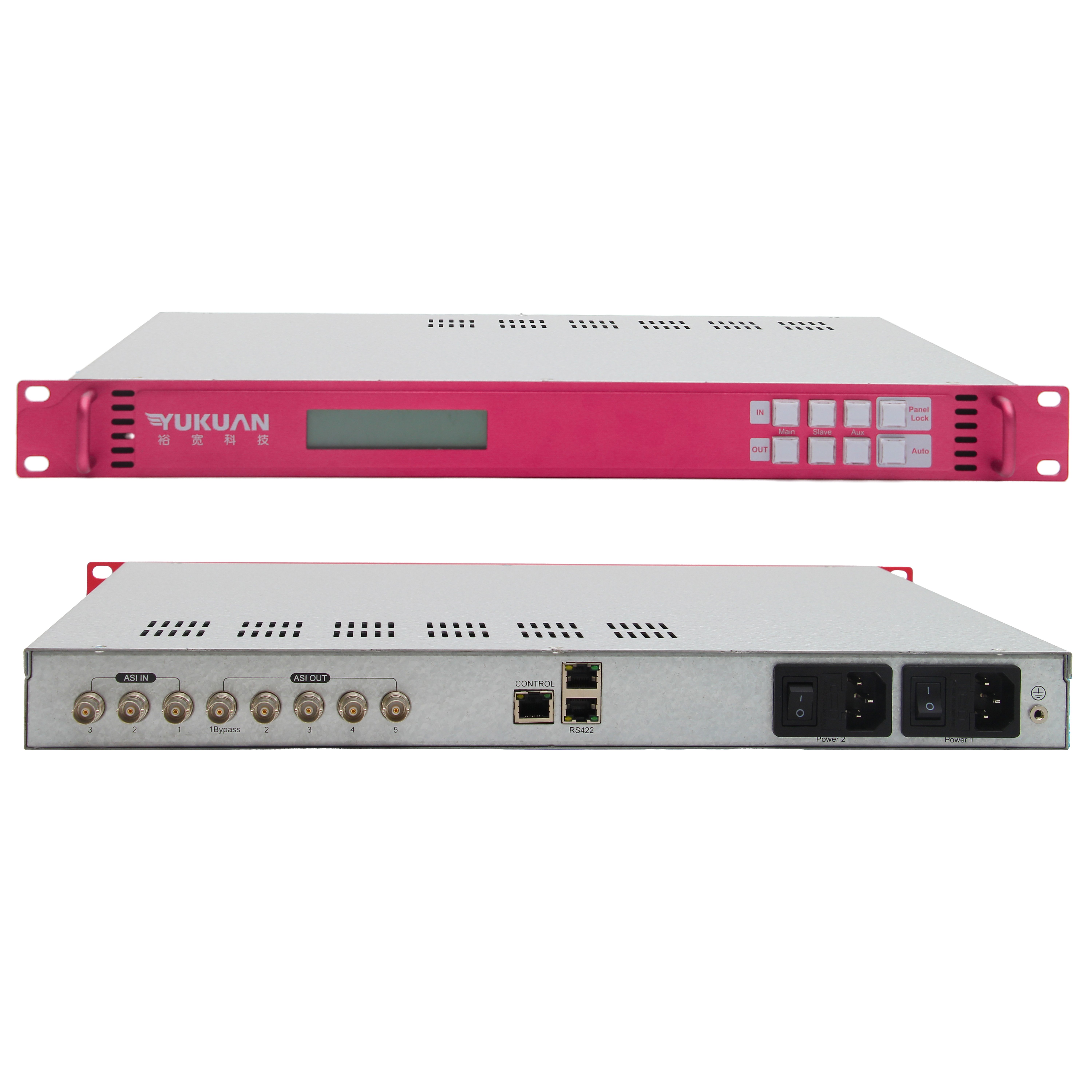 YUK5301 DTV Headend System ASI/IP Redundancy Auto Switch for Emergency Asi Seamless Redundant Switch