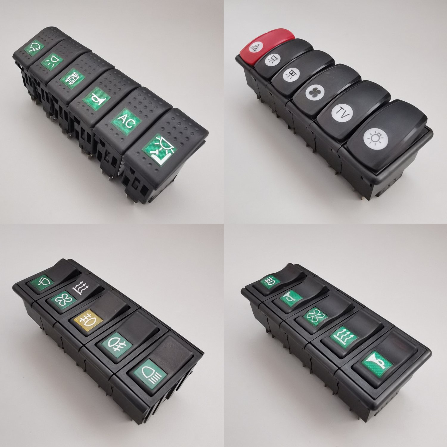 Bus Rocker Switches Dashboard Button for Auto Bus Truck Car Boat RV Caravan