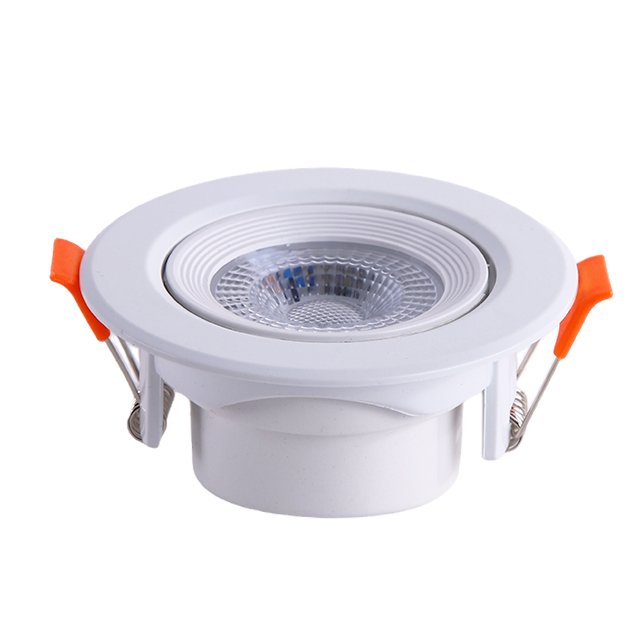 Indoor Lighting Round Square Recessed Spotlight Lamp Adjustable SMD Downlight 7w Led Wall Recessed Spot Light New Design