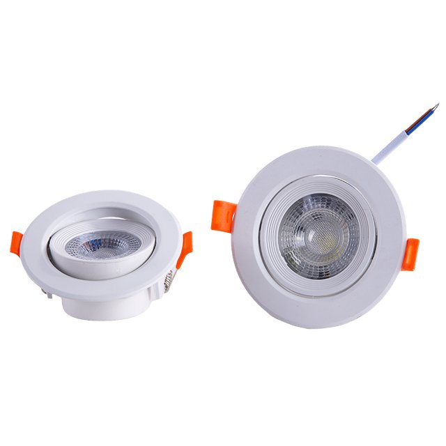 Indoor Lighting Round Square Recessed Spotlight Lamp Adjustable SMD Downlight 7w Led Wall Recessed Spot Light New Design