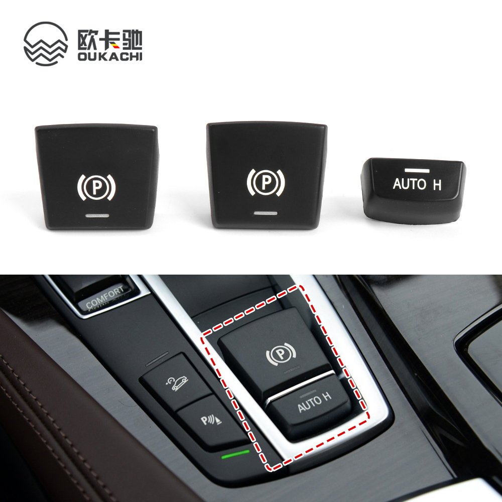 Electronic Hand Brake Parking Switch P Auto H Button Cover for BMW 5 6 7 X3 X4 X5 X6 F01 F02 F07 F10 F06 F25 F26 F15 F16