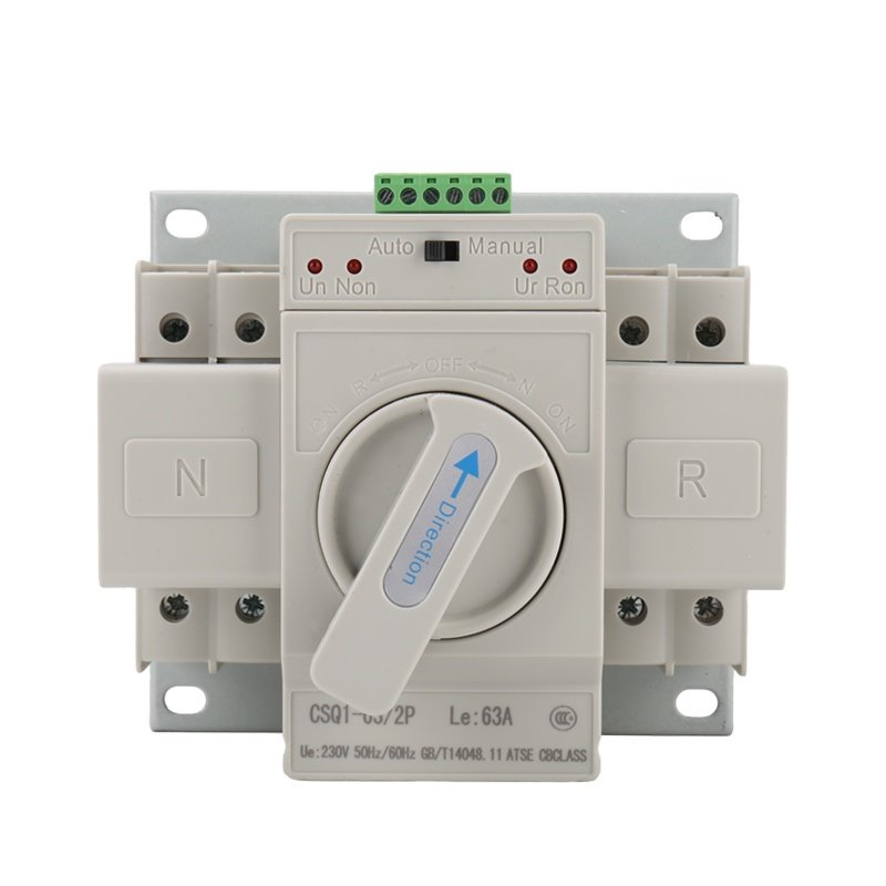 CNCSGK 2P 2 Pole Dual Power Manual Controller 63A 63 Amp 220V 400V Changeover Auto Automatic Transfer Switch Generator