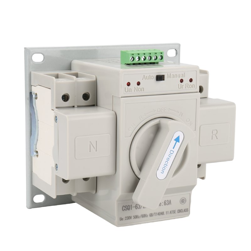 CNCSGK 2P 2 Pole Dual Power Manual Controller 63A 63 Amp 220V 400V Changeover Auto Automatic Transfer Switch Generator