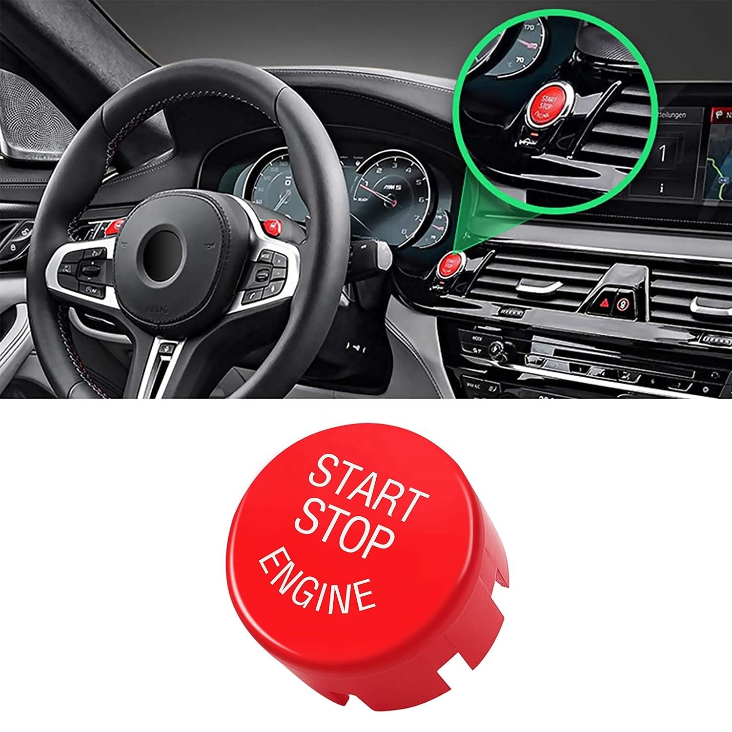 Engine Switch Power Ignition Start Stop Button for BMW 1 2 3 4 5 6 7 X1 X3 X4 X5 X6/F30 F10 F01 F15 G01 G30 G31 G11 G12
