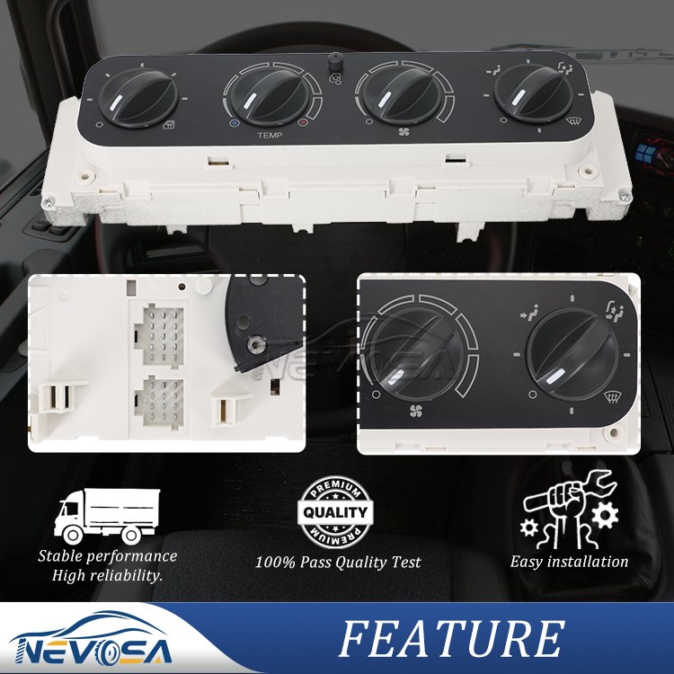 Nevosa 81619906069 9140010329 Cabin Heater Switches Panel Heater Climate Control Panel for 2012 MAN TG-M 18.290