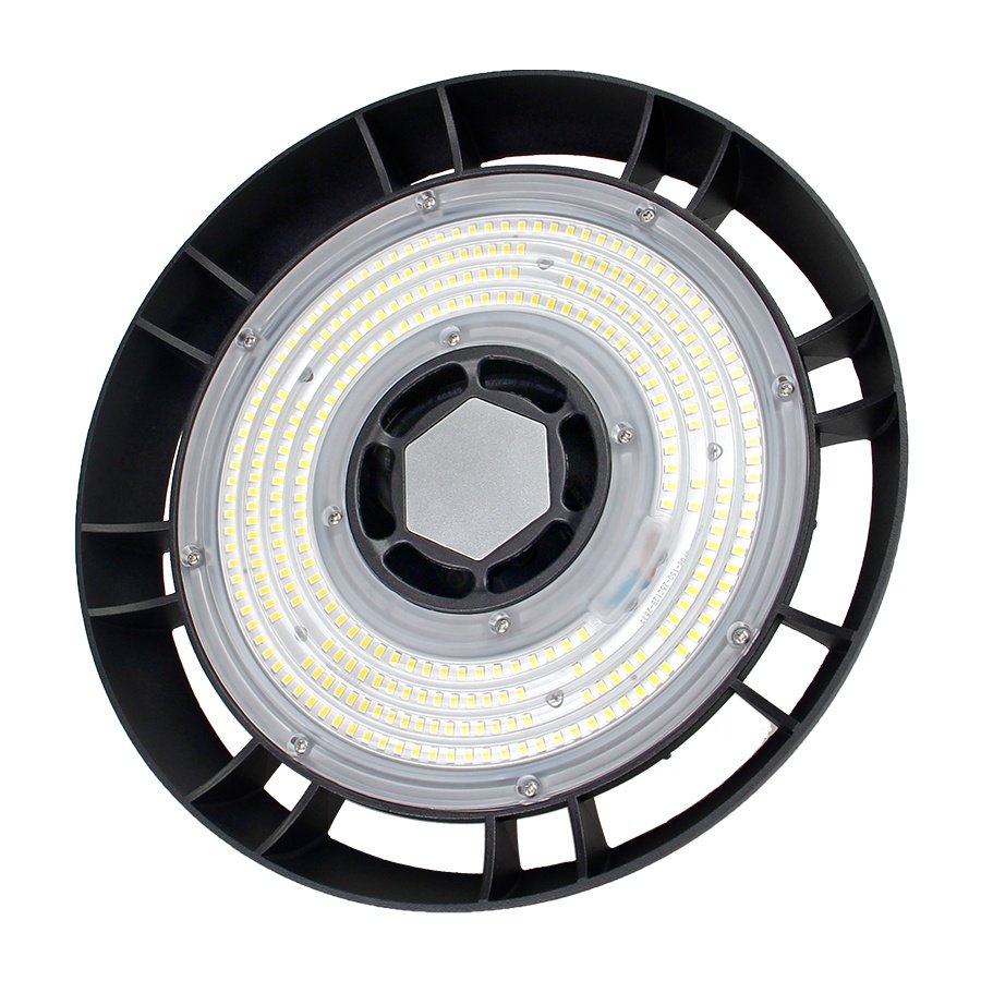 DLC List UFO Led High Bay Light with 60 90 120 Degree Reflector 150LM W 100W 150W 200W 240W Clear Black Premium Luminous Body
