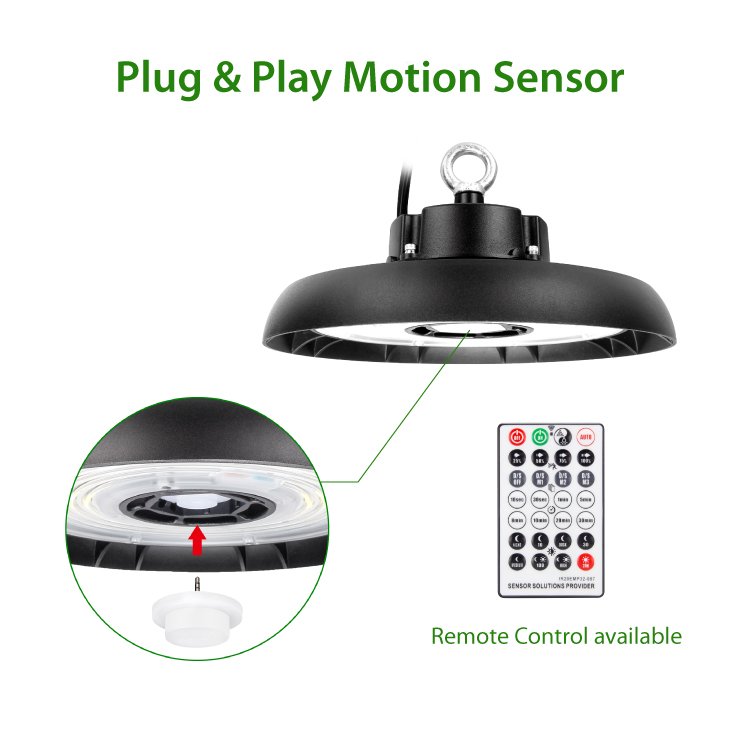 DLC List UFO Led High Bay Light with 60 90 120 Degree Reflector 150LM W 100W 150W 200W 240W Clear Black Premium Luminous Body