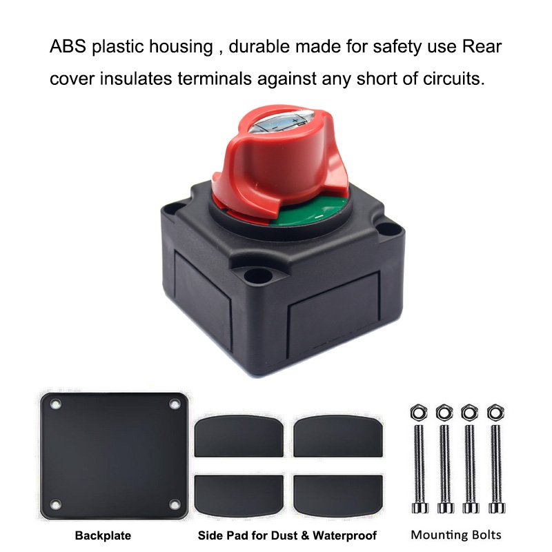 300A Rotary Caravan Yacht Operation ON-OFF Light Disconnect Marine Battery Cut Off Isolator Switch