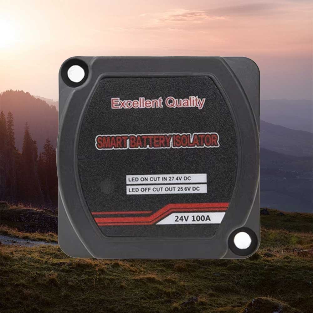 OSWELL Isolator 12V 140 Amp with Voltage Display Smart Battery Isolator Auto & Manual Mode Voltage Sensitive Relay (VSR)
