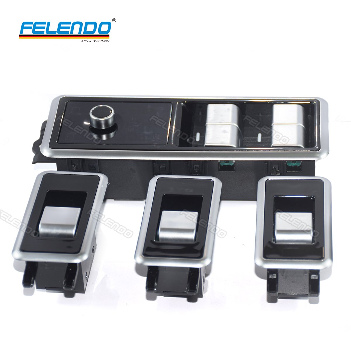 FELENDO Car Window Lifter Regulator Switch Control Button Car Interior Decoration Upgrade for Land Rover Range a Rover 2014-2017