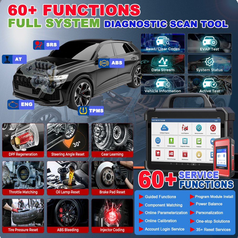 2025 Launch X431 PAD VII Maxisys Ultra Automotive ECU Key Programmer Tools Obd2 Diagnostic Scanner for All Cars
