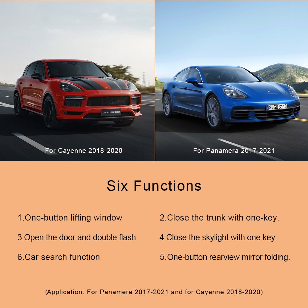 Intelligent Module for Porsche One Key Lift Window Module Closed Trunk Module One Button Closed Skylight for Panamera Cayenne