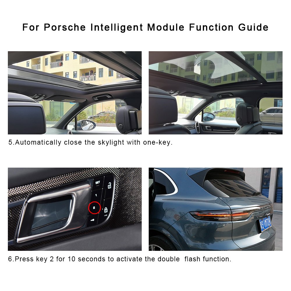 Intelligent Module for Porsche One Key Lift Window Module Closed Trunk Module One Button Closed Skylight for Panamera Cayenne