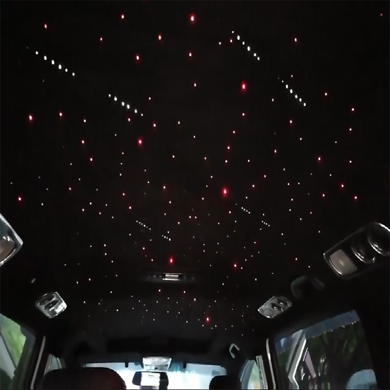 12W bluetooth APP Double Connector Twinkle LED Ceiling Star Sky Touch Control Optic Fiber Light Car Roof Shooting Star Kit