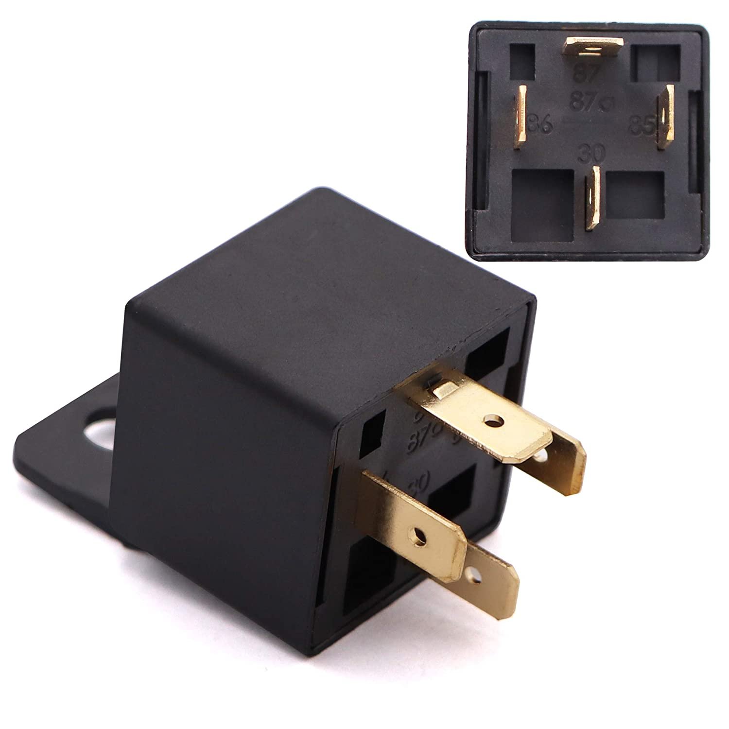 Auto Parts 175-185 Degree Electric Cooling Fan Thermostat Kit Temp Sensor Temperature Switch 40 50 60 Amp RELAY KIT