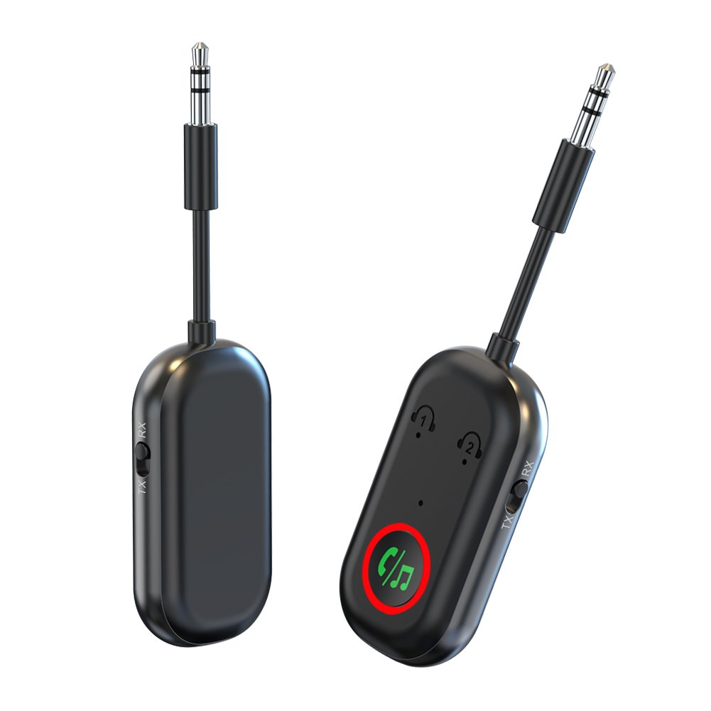 Smart Bluetooth V 5.3 TX 16H RX 13H Receiver and Transmitter Battery Life MP3 Player Support AUX and Voice Assistant BR08T