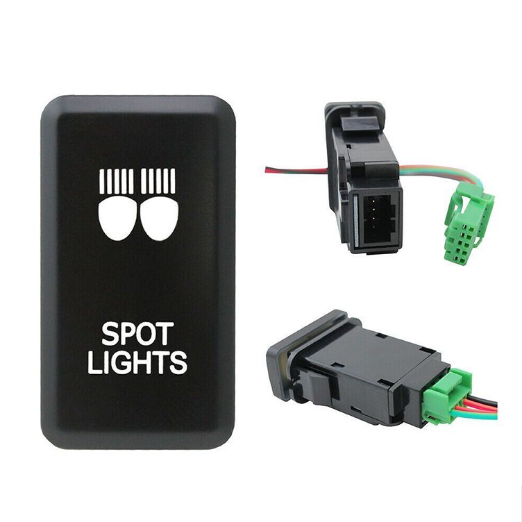 Auto 12V Fog Light Switch on OFF LED Spot Light Push Button Switch for TOYOTA Switch Hilux Prado Landcruiser HIACE