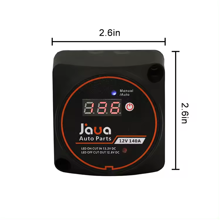 JAVA Dual Battery Isolator Suit /Controller/Switch for RV Yacht 12V 140Amp with 12A Max Current 220V Max Voltage