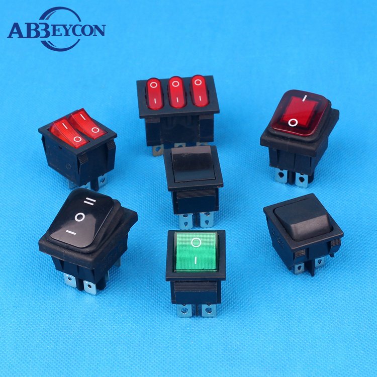 KCD5-101 ON-OFF Rocker Switch SPST Wenzhou Electrical Rocker Switch 10A 125V ON-OFF-ON Rocker Switch