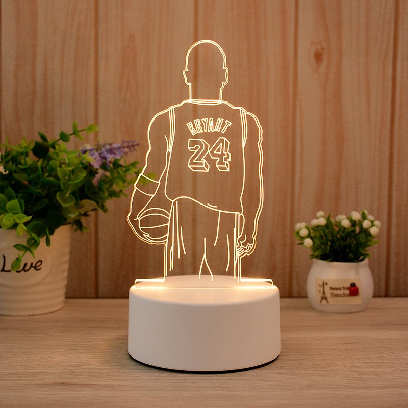Anime Customized Pattern Bear Lamp 3D Illusion Holiday Gift Table Lamp Home Decoration LED Lamp Kids 3d Night Light