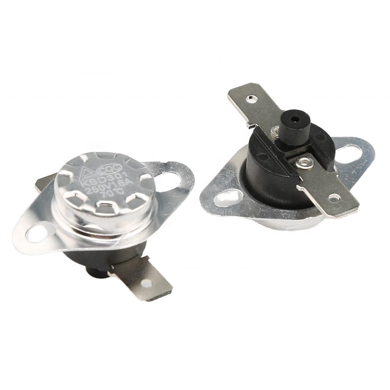 Bimetallic Bakelite Normal Closed Open Cut-Off KSD301 Thermostat 250V 10A Thermal Switch Manual Reset Automatic Reset for Dryer