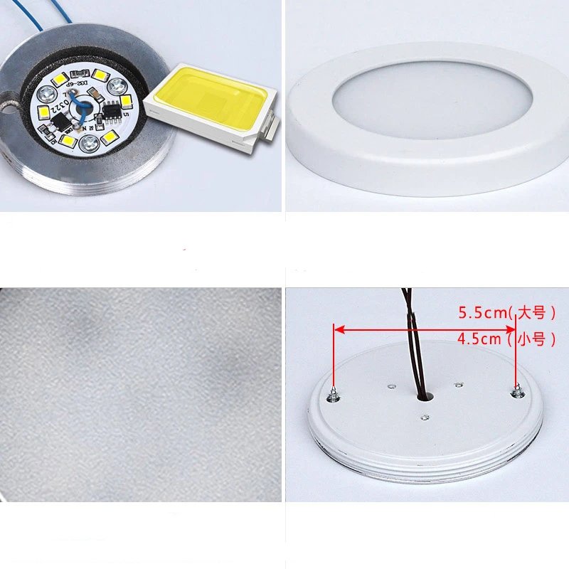 AC 220V DC12V 3W 5W Ultra Thin Round Shape Mini LED Cabinet Spotlight Puck Light for Kitchen Cabinet Closet Wardrobe Wine Shelf