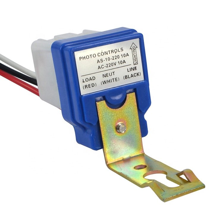 AS-10 12V 10A Photoswitch Sensor Auto Switch On Off Photocell Street Light Control AC/DC 12V 24V 220V