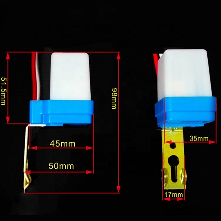 AS-10 12V 10A Photoswitch Sensor Auto Switch On Off Photocell Street Light Control AC/DC 12V 24V 220V