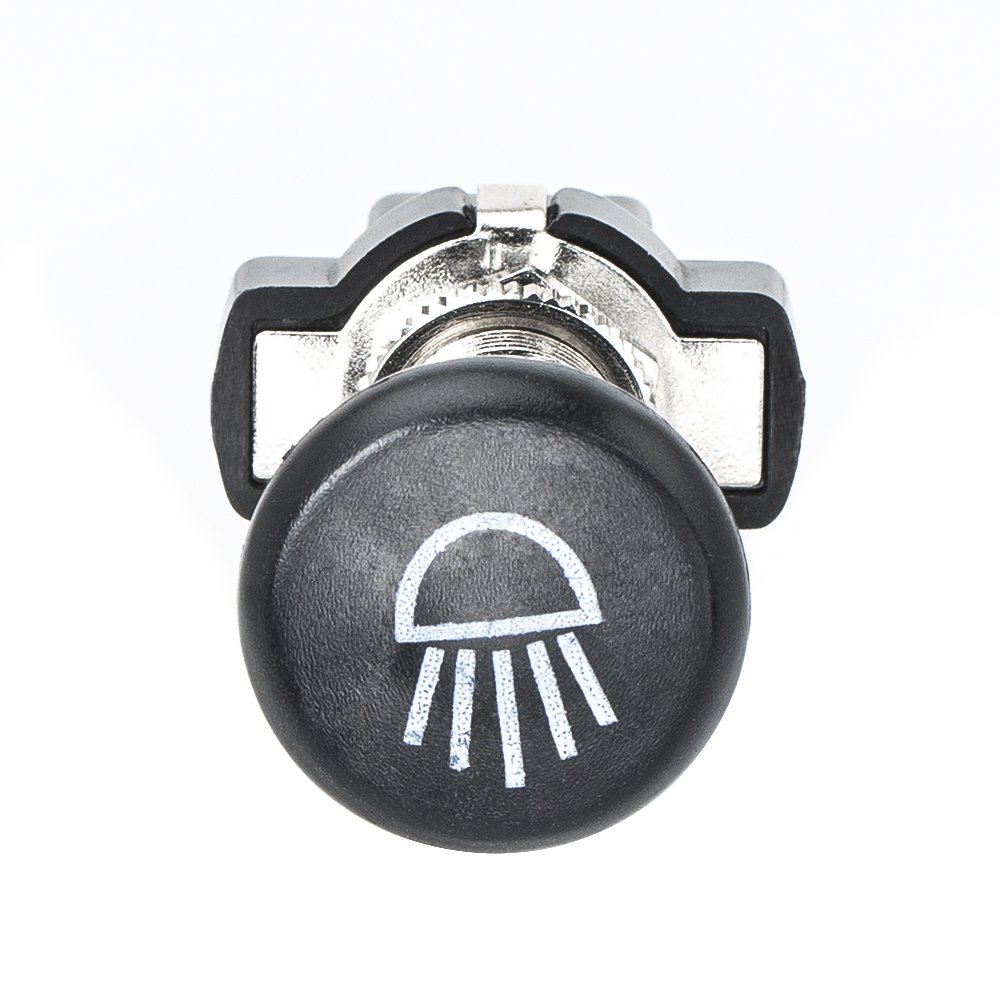 12 Volt Push Pull Headlight Switch Button with Terminal for Universal Automotive Applications