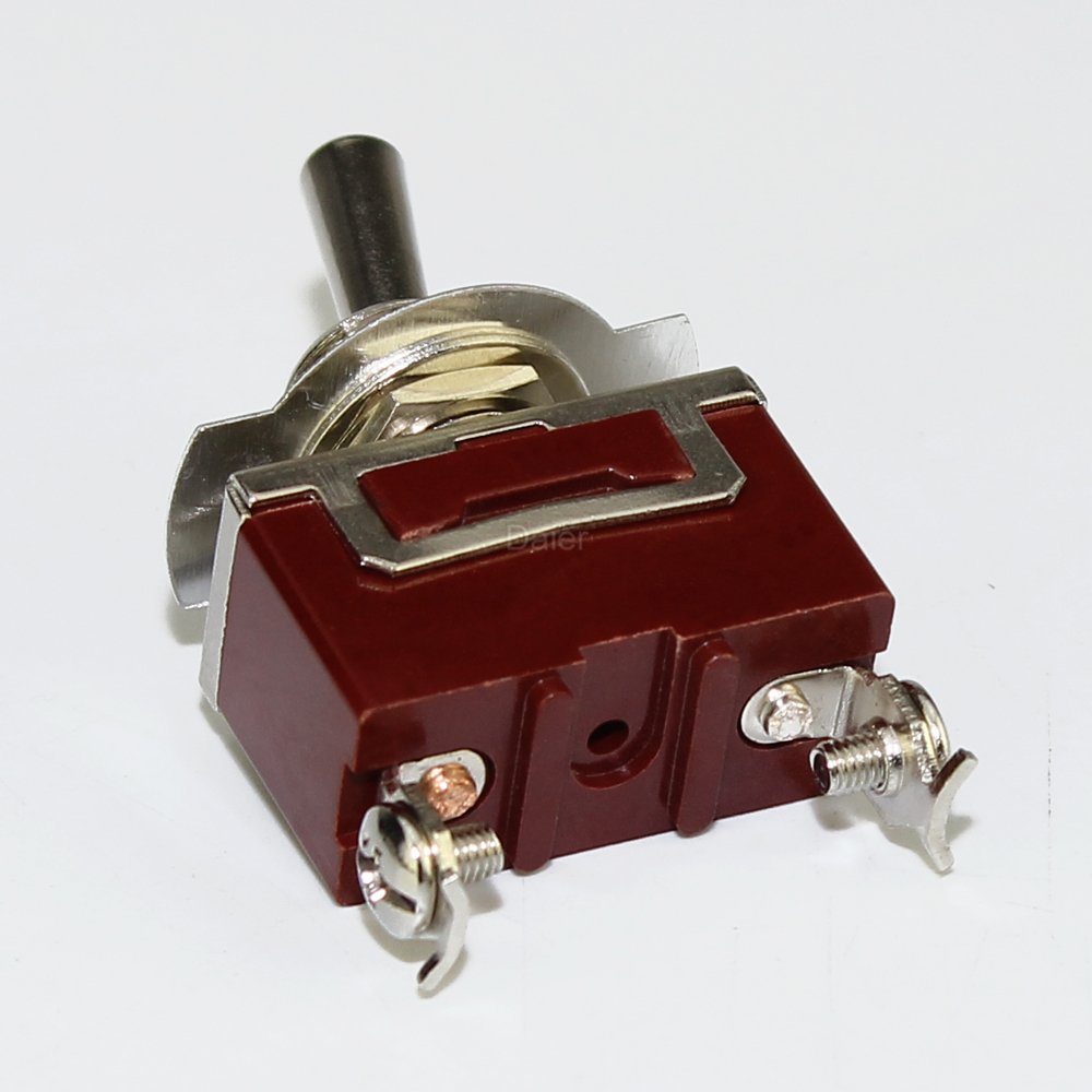 Heavy Duty 30A 12VDC SPST 2Pin Toggle Switch Waterproof Metal 12MM 2Positions ON-OFF Latching Toggle Switch for Auto Car ATV