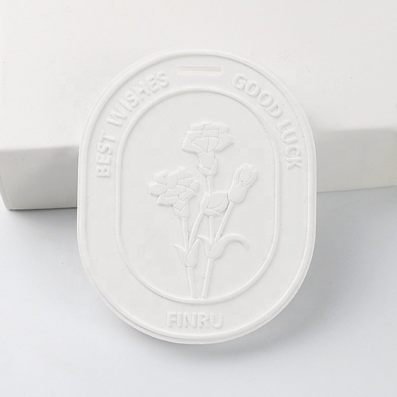 Wholesale Hanging Wardrobe Car Air Freshener Stone Scented Ceramic Aroma Plaster Flower Porcelain Essential Oil Diffuser