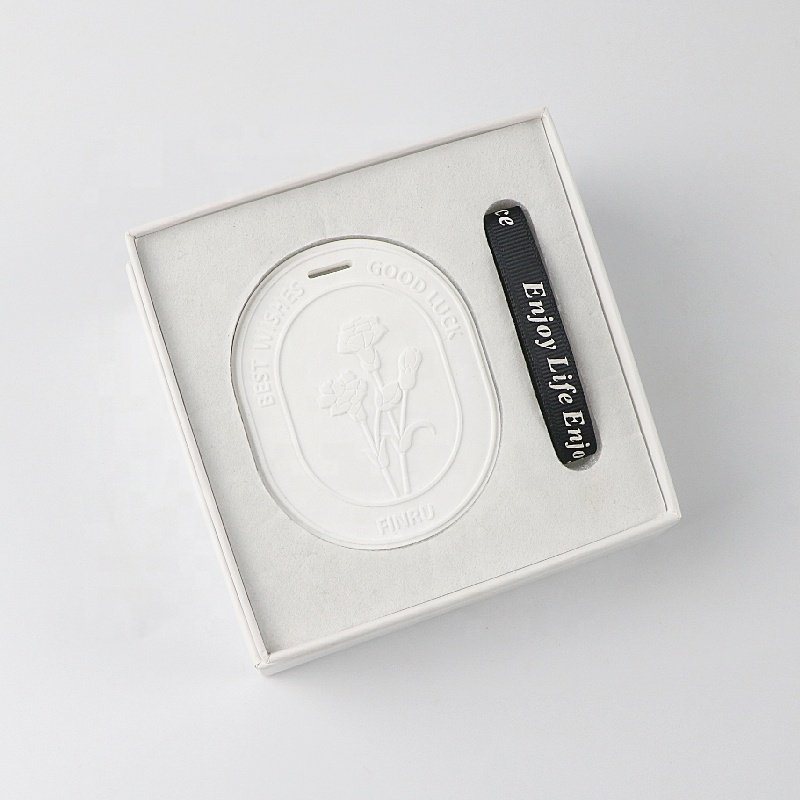 Wholesale Hanging Wardrobe Car Air Freshener Stone Scented Ceramic Aroma Plaster Flower Porcelain Essential Oil Diffuser
