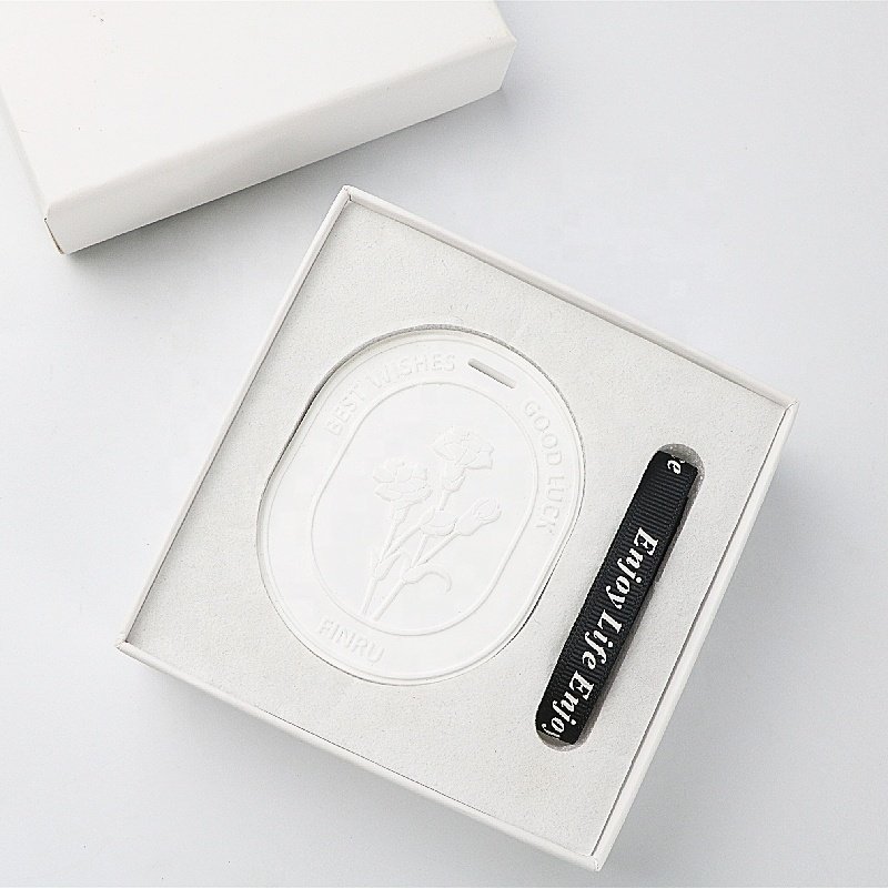 Wholesale Hanging Wardrobe Car Air Freshener Stone Scented Ceramic Aroma Plaster Flower Porcelain Essential Oil Diffuser