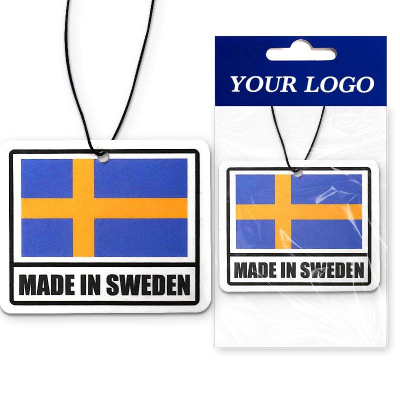 personalised Custom logo designer anime Hanging Car smell Paper Absorbent Printing Air Fresheners in bulk