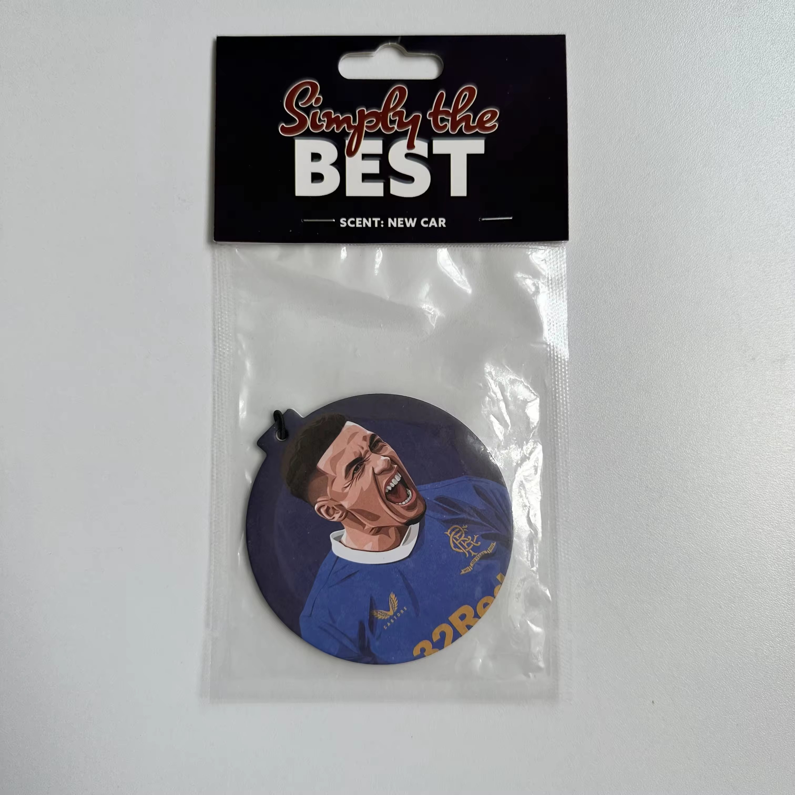 Strong Luxury Scent Custom Logo Photo Text Packaging Fragrance Car Refresher Hanging Paper Customized Car Air Freshener