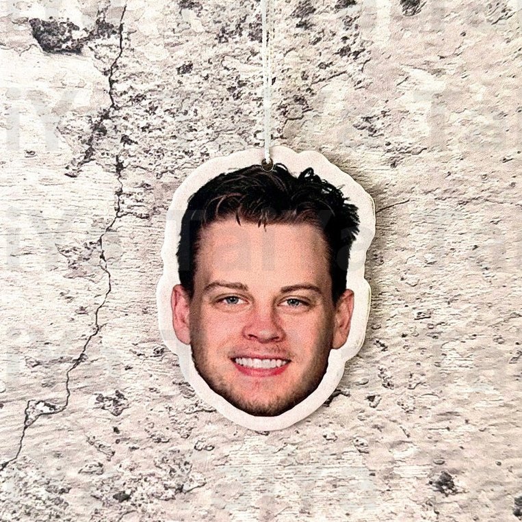 2023 New Design Custom Cute Joe Burrow 3 pcs NFL 32 Team paper air freshener used in Car bedroom or bathroom
