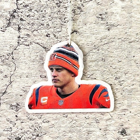2023 New Design Custom Cute Joe Burrow 3 pcs NFL 32 Team paper air freshener used in Car bedroom or bathroom