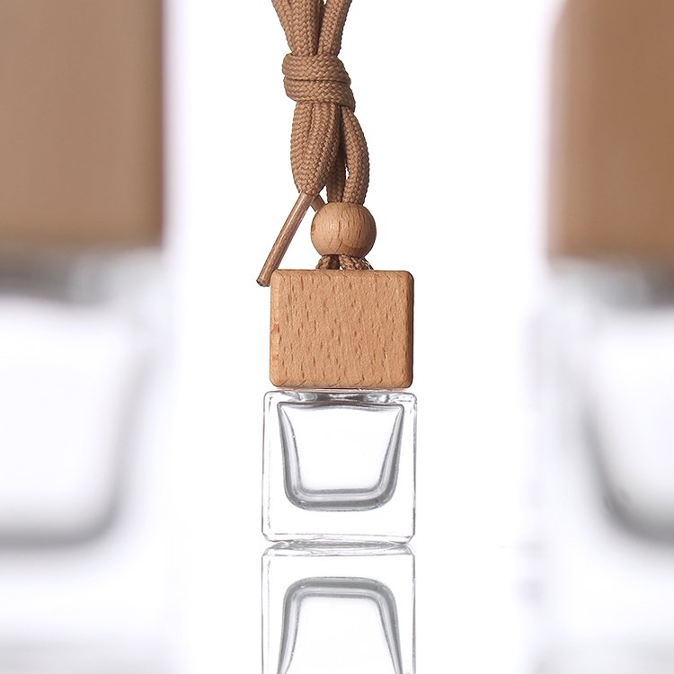 OEM customized 5ml hanging car rearview mirror perfume bottle mini air freshener bottle
